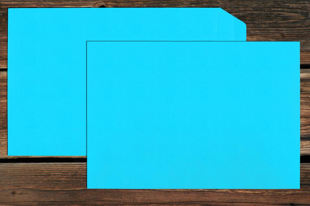 Versandtaschen 220x312 mm Nassklebend Ozeanblau 120 g/qm